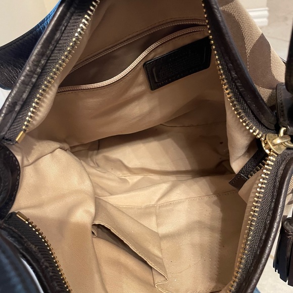 Brown Coach tote - Picture 3 of 3